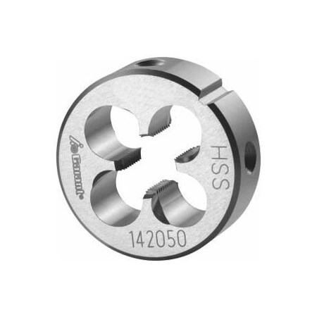 Garant 1.1/4in-11 HSS Round Die, for Whitworth Pipe Threads, Closed/Pre-Slit Form 142050 G1.1/4